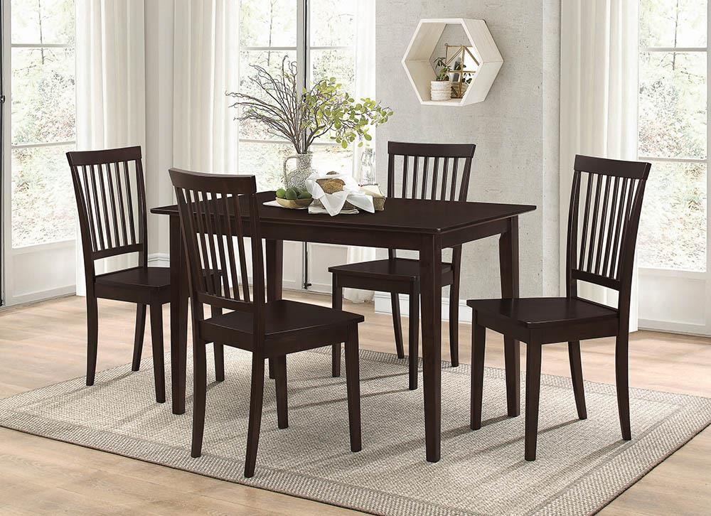 Gomez Cappuccino 5-Piece Dining Set from Coaster - Luna Furniture