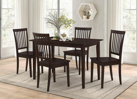 Gomez Cappuccino 5-Piece Dining Set from Coaster - Luna Furniture