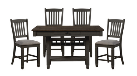 Granby Antique Black Counter Height Table from Homelegance - Luna Furniture