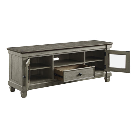 Granby Antique Gray 64" TV Stand from Homelegance - Luna Furniture