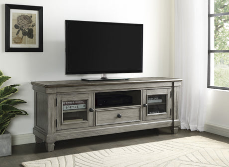 Granby Antique Gray 64" TV Stand from Homelegance - Luna Furniture