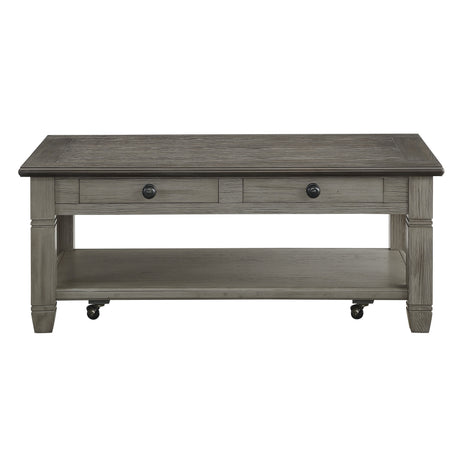 Granby Antique Gray Cocktail Table from Homelegance - Luna Furniture