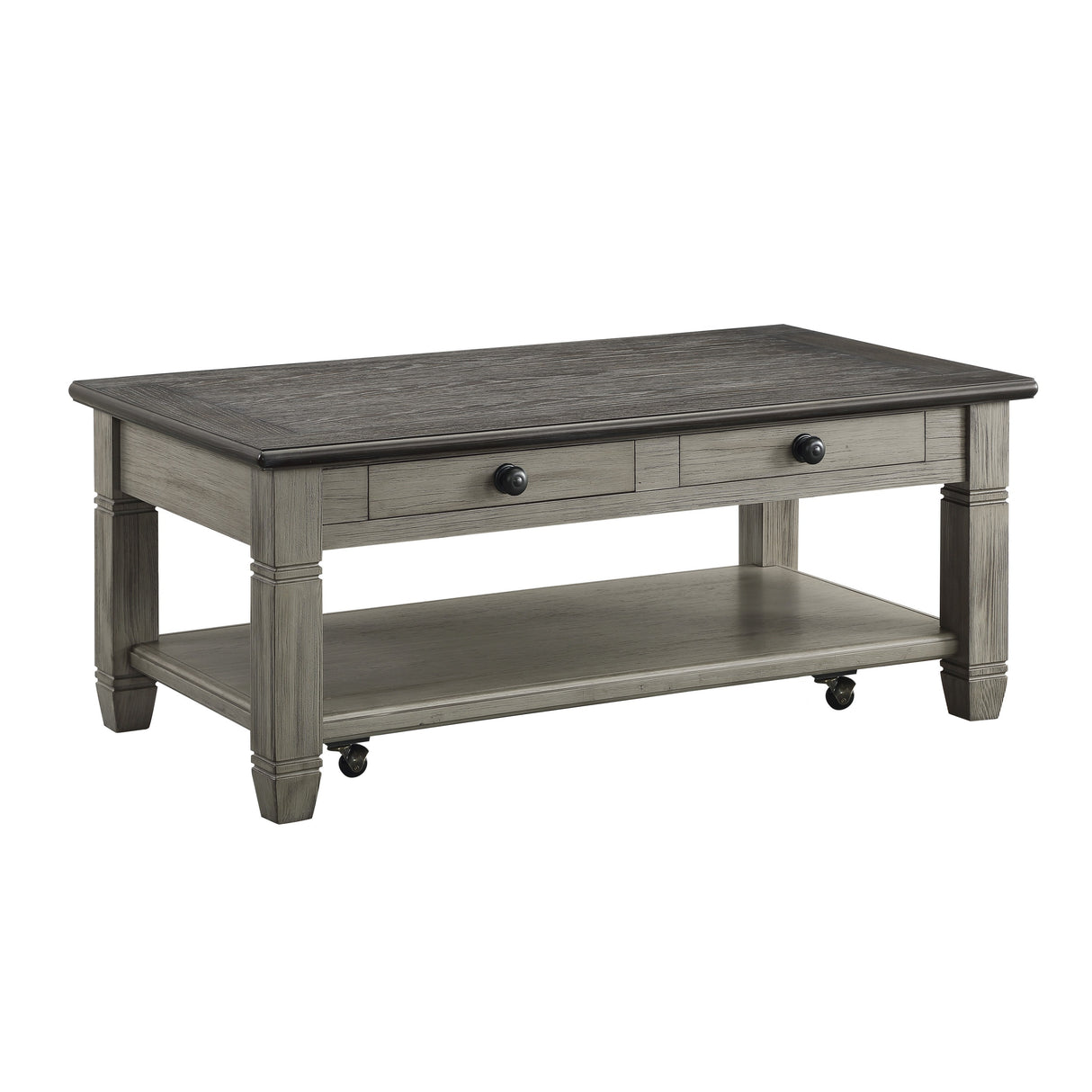 Granby Antique Gray Cocktail Table from Homelegance - Luna Furniture