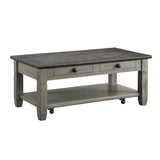 Granby Antique Gray Cocktail Table from Homelegance - Luna Furniture