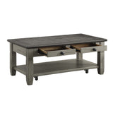 Granby Antique Gray Cocktail Table from Homelegance - Luna Furniture