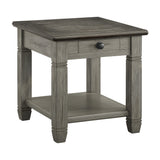 Granby Antique Gray End Table from Homelegance - Luna Furniture