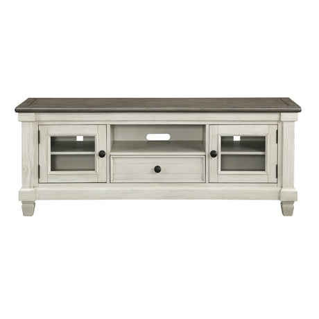Granby Antique White 64" TV Stand from Homelegance - Luna Furniture