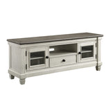 Granby Antique White 64" TV Stand from Homelegance - Luna Furniture
