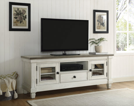 Granby Antique White 64" TV Stand from Homelegance - Luna Furniture