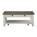 Granby Antique White Cocktail Table from Homelegance - Luna Furniture