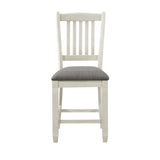 Granby Antique White Counter Height Chair, Set of 2 from Homelegance - Luna Furniture