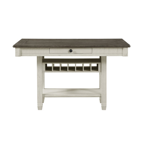 Granby Antique White Counter Height Table from Homelegance - Luna Furniture