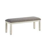 Granby Antique White Dining Bench from Homelegance - Luna Furniture