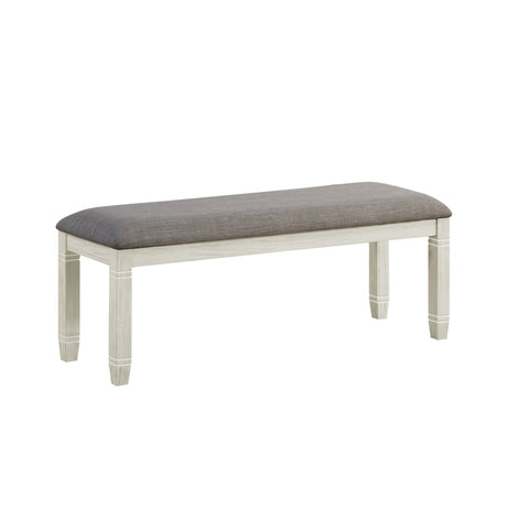 Granby Antique White Dining Bench from Homelegance - Luna Furniture