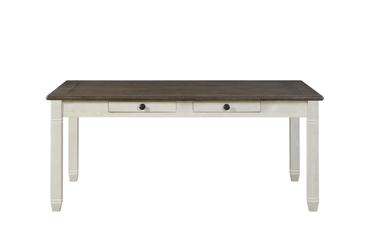 Granby Antique White Dining Table from Homelegance - Luna Furniture