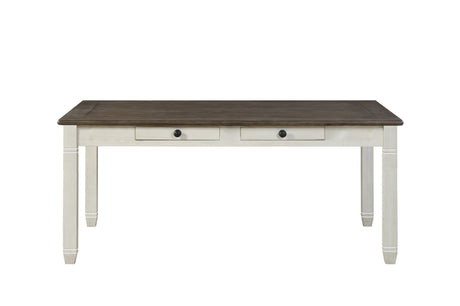 Granby Antique White Dining Table from Homelegance - Luna Furniture