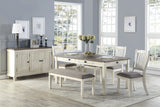 Granby Antique White Dining Table from Homelegance - Luna Furniture