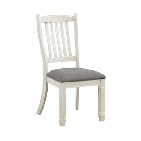 Granby Antique White Side Chair, Set of 2 from Homelegance - Luna Furniture