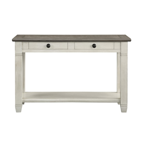 Granby Antique White Sofa Table from Homelegance - Luna Furniture