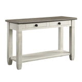 Granby Antique White Sofa Table from Homelegance - Luna Furniture