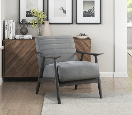 Greeley Gray Velvet Accent Chair from Homelegance - Luna Furniture