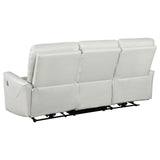 Greenfield Ivory 3-Piece Upholstered Power Reclining Sofa Set from Coaster - Luna Furniture