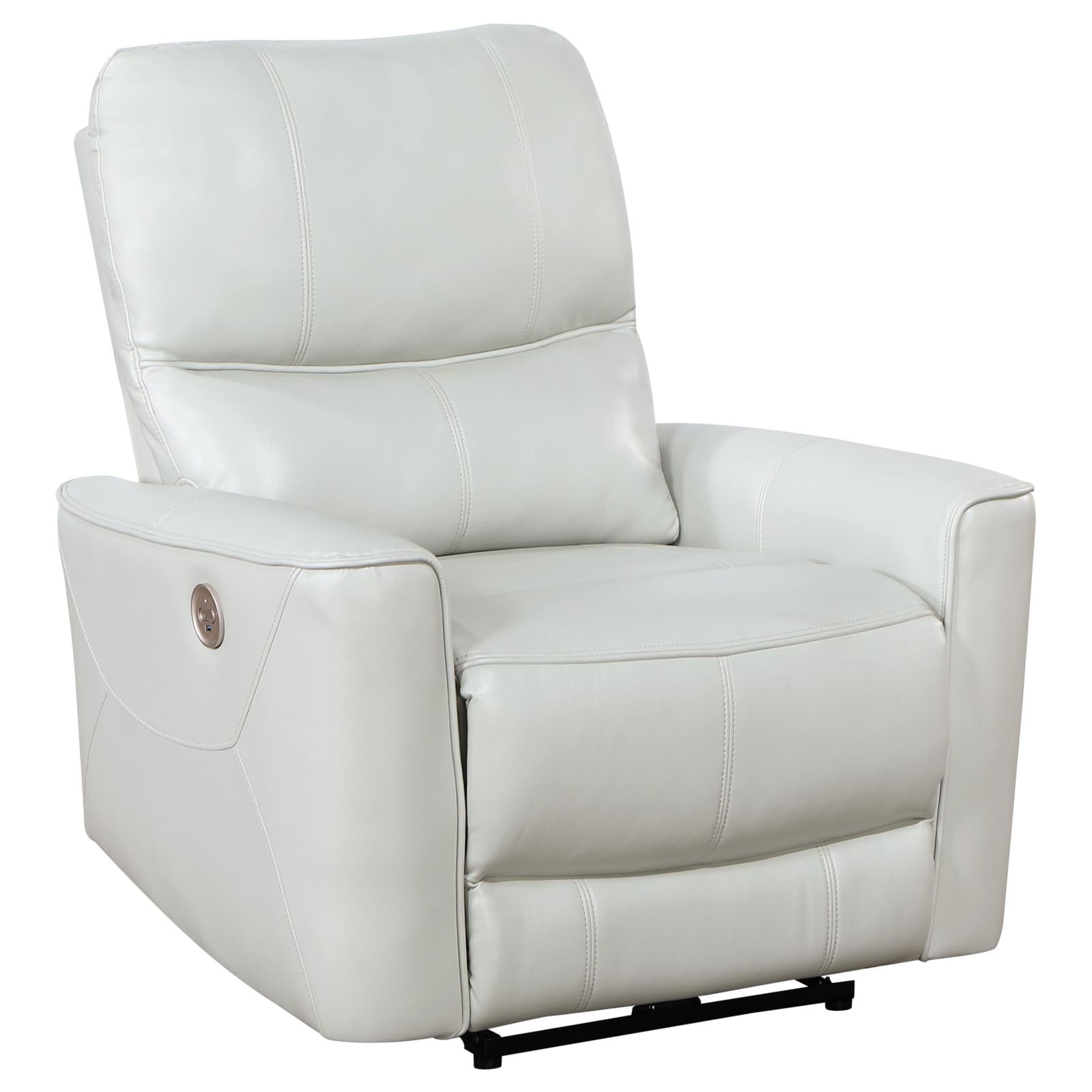 Coaster Greenfield Upholstered Power Recliner Chair - Thumbnail 3