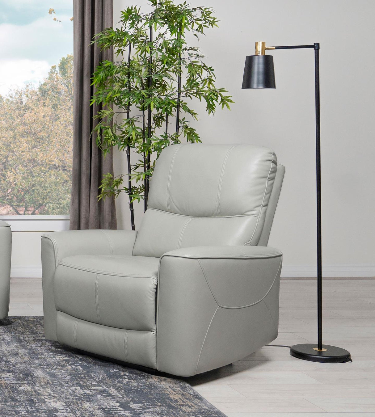 Greenfield Ivory Upholstered Power Recliner Chair from Coaster - Luna Furniture