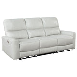 Greenfield Ivory Upholstered Power Reclining Living Room Set from Coaster - Luna Furniture