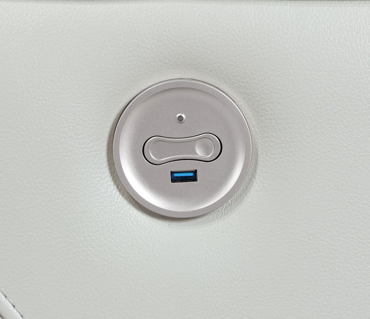 Greenfield Ivory Upholstered Power Reclining Loveseat with Console from Coaster - Luna Furniture