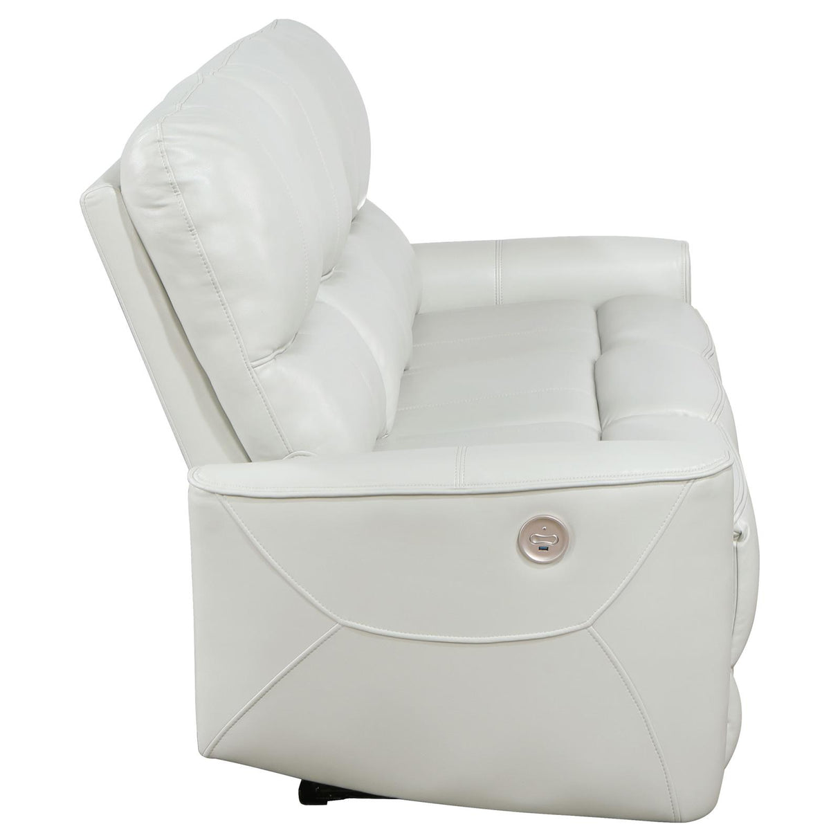 Greenfield Ivory Upholstered Power Reclining Sofa from Coaster - Luna Furniture