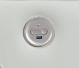 Greenfield Ivory Upholstered Power Reclining Sofa from Coaster - Luna Furniture