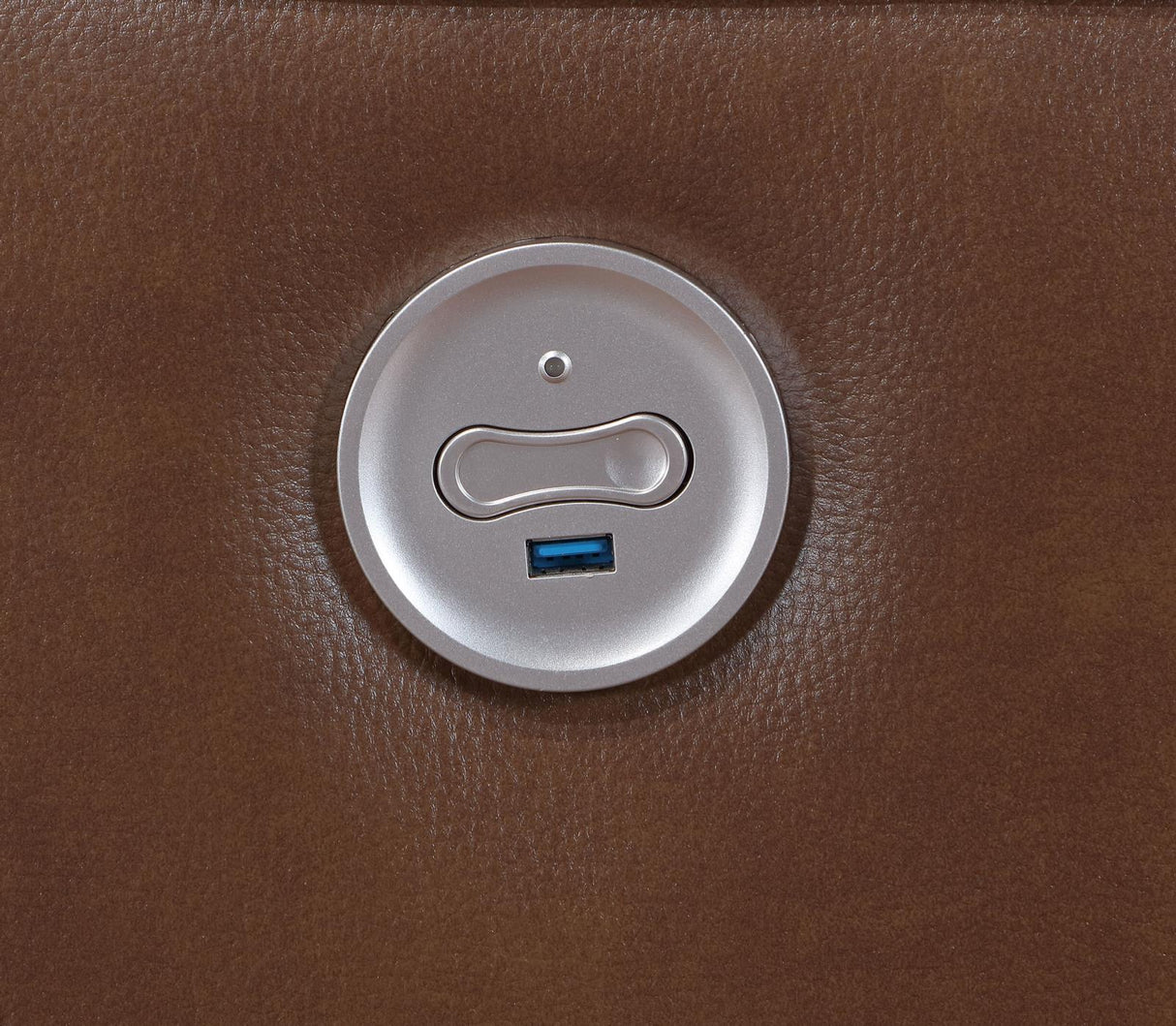 Greenfield Saddle Brown Upholstered Power Reclining Loveseat with Console from Coaster - Luna Furniture