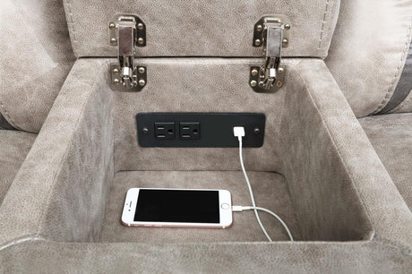 Greer Upholstered Tufted Back Glider Loveseat from Coaster - Luna Furniture