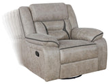 Greer Upholstered Tufted Back Glider Recliner from Coaster - Luna Furniture