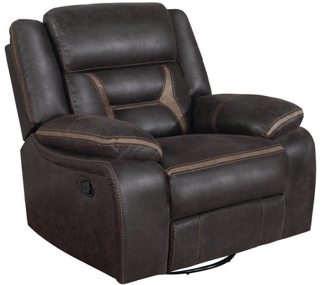 Greer Upholstered Tufted Back Glider Recliner from Coaster - Luna Furniture