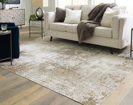 Grifflain Tan/Brown/Gray Large Rug from Ashley - Luna Furniture