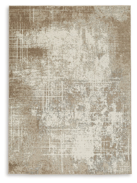 Grifflain Tan/Brown/Gray Medium Rug from Ashley - Luna Furniture