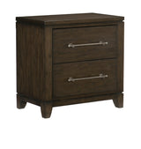 Griggs Dark Brown Nightstand from Homelegance - Luna Furniture