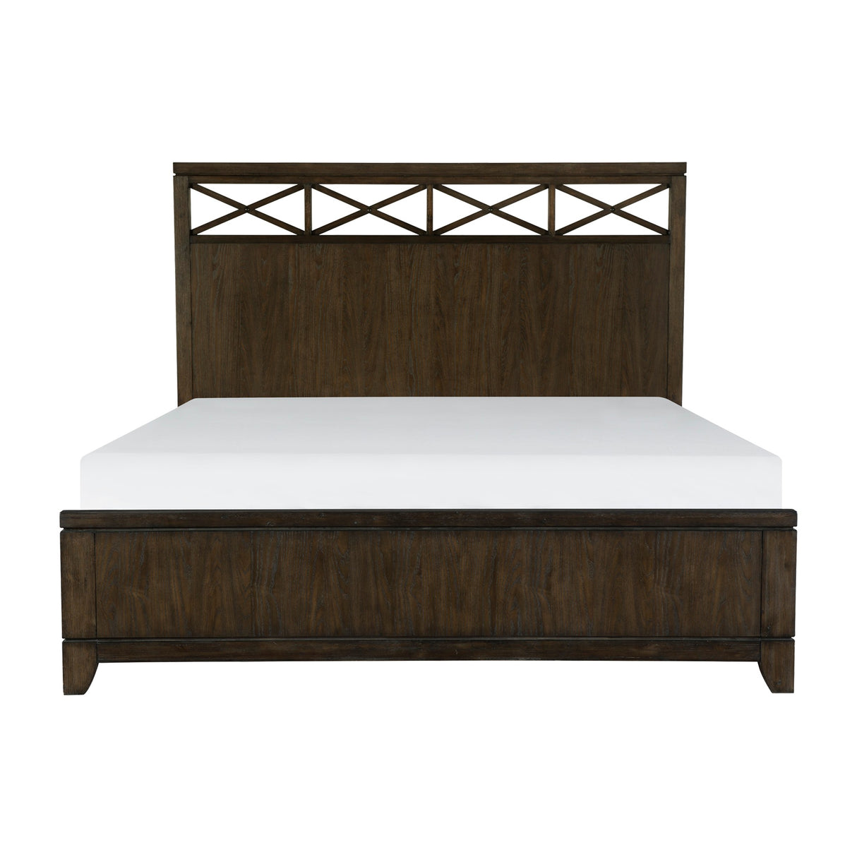 Griggs Dark Brown King Panel Bed from Homelegance - Luna Furniture