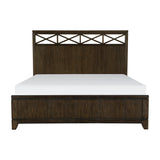 Griggs Dark Brown King Panel Bed from Homelegance - Luna Furniture