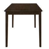 Guillen Cappuccino and Dark Brown 5-Piece Dining Set with Bench from Coaster - Luna Furniture