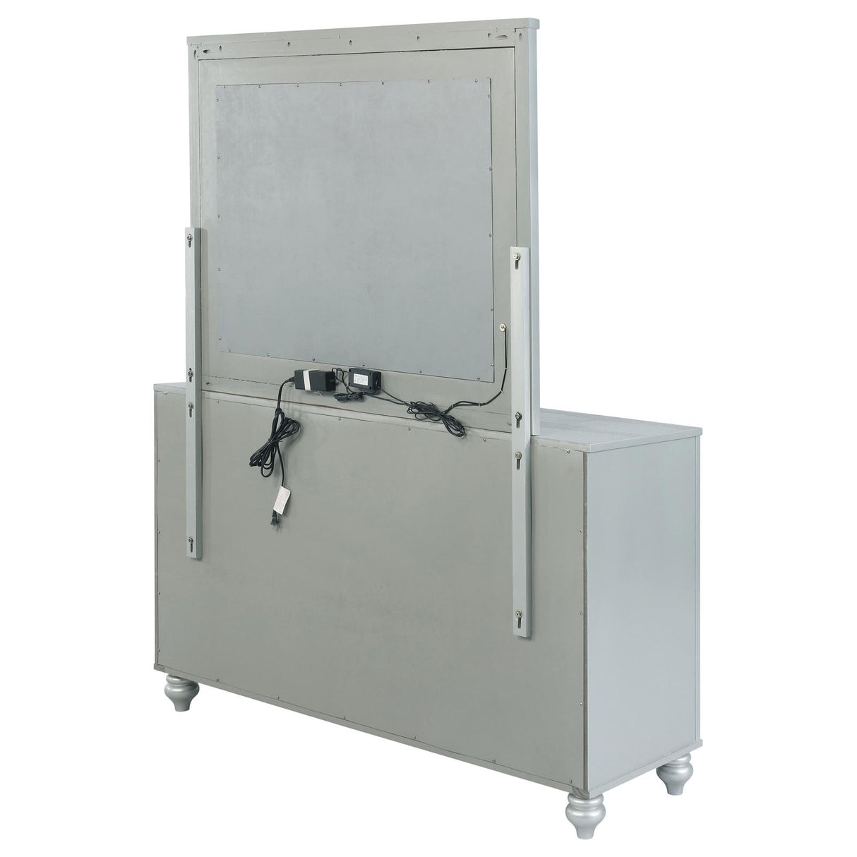 Gunnison Silver Metallic 6-Drawer Dresser with Mirror from Coaster - Luna Furniture