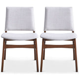 Gusto Mid-Century Modern Fabric Dining Chair (Set of 2) from Ashcroft Furniture - Luna Furniture