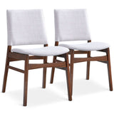 Gusto Mid-Century Modern Fabric Dining Chair (Set of 2) from Ashcroft Furniture - Luna Furniture