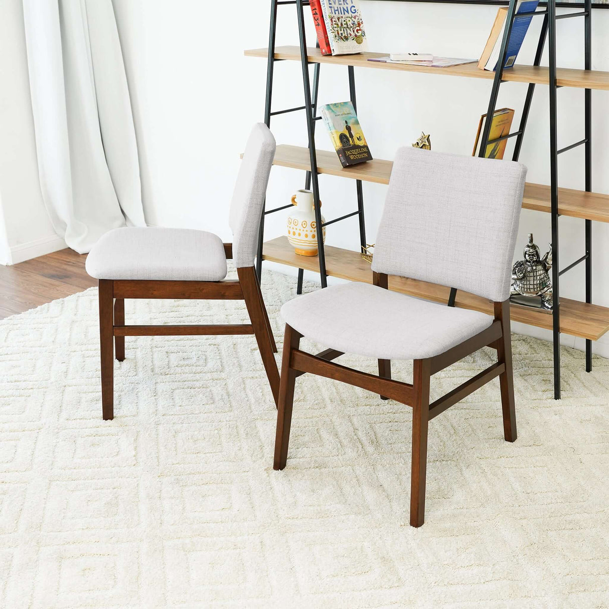 Gusto Mid-Century Modern Fabric Dining Chair (Set of 2) from Ashcroft Furniture - Luna Furniture