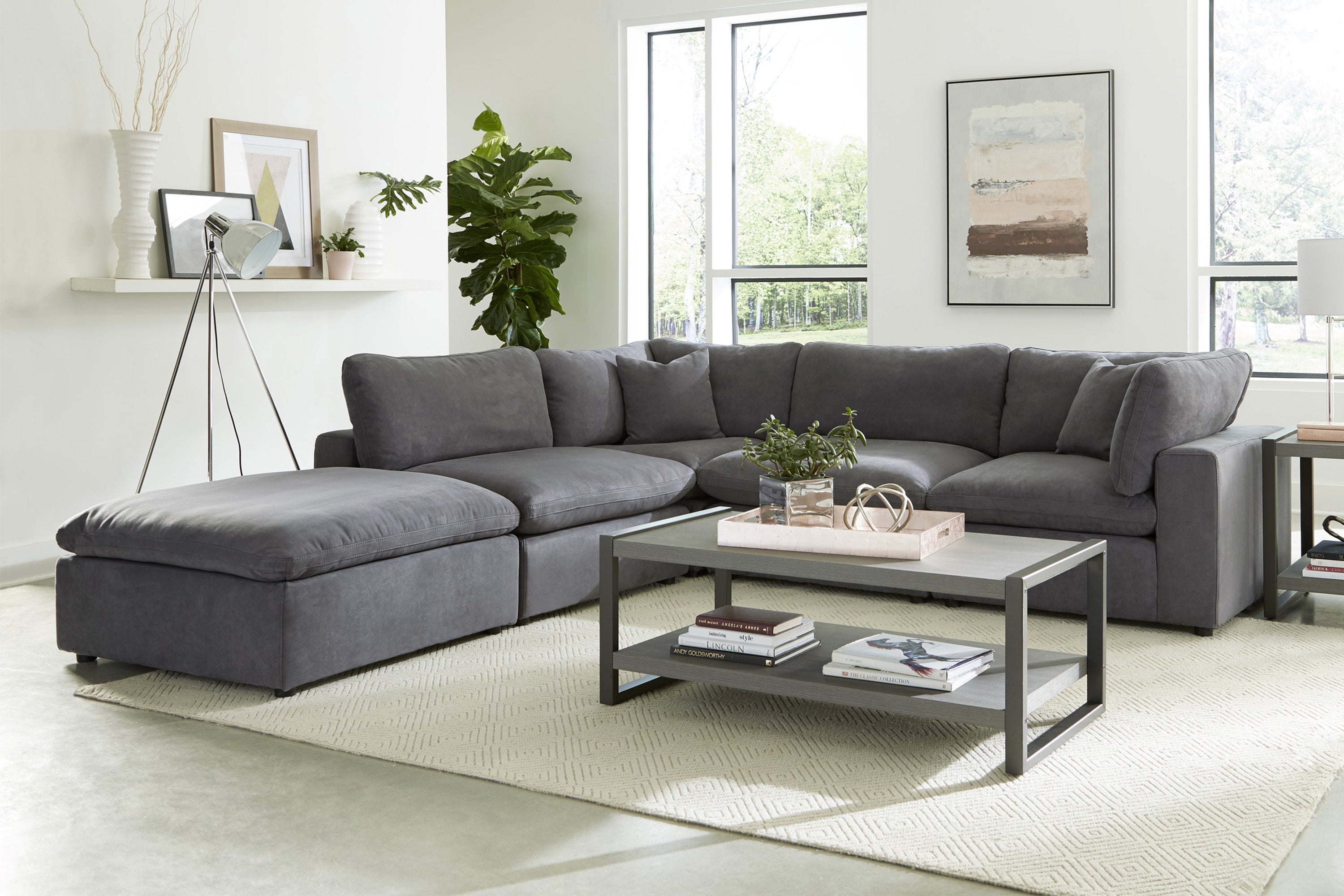Guthrie Gray Corner Seat from Homelegance - Luna Furniture