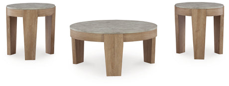 Guystone Light Brown Table from Ashley - Luna Furniture