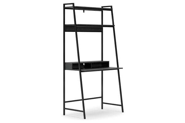 Yarlow Black 36" Home Office Desk with Shelf