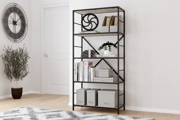 Bayflynn White/Black Bookcase